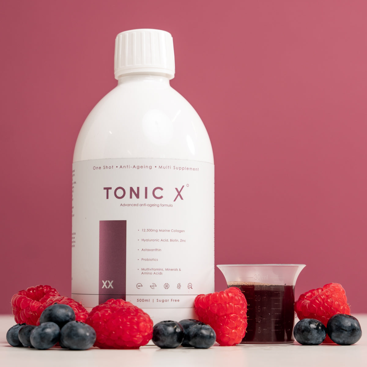 TONIC X
FORMULATION XX - ADVANCED COLLAGEN MULTI-SUPPLEMENT
WITH ASTAXANTHIN AND PROBIOTICS (SHORT DATED)