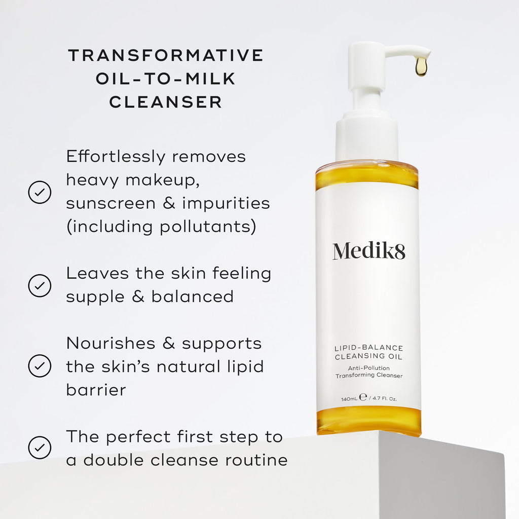 MEDIK8 LIPID-BALANCE CLEANSING OIL™ 140ml
Makeup Dissolving Transforming Cleanser